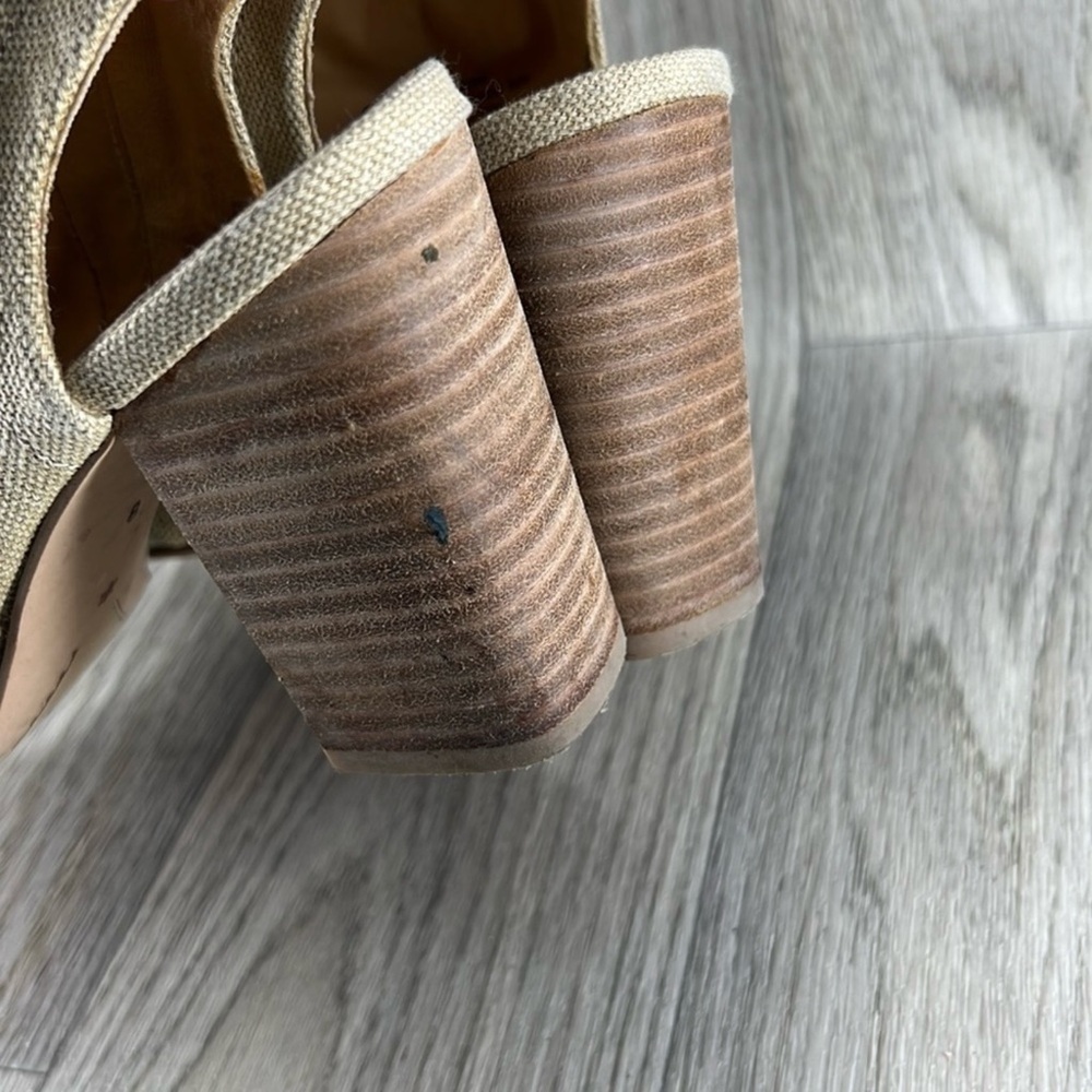 Splendid Tan Peep-Toe Heeled Boots - Picture 13 of 16